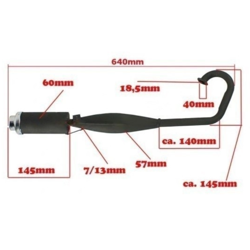 Toba Esapament Pocket Bike